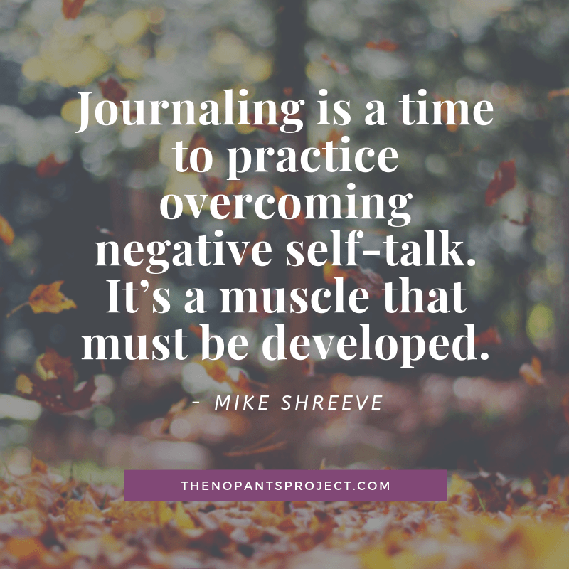 journaling overcoming negative self-talk freelancing Mike Shreeve